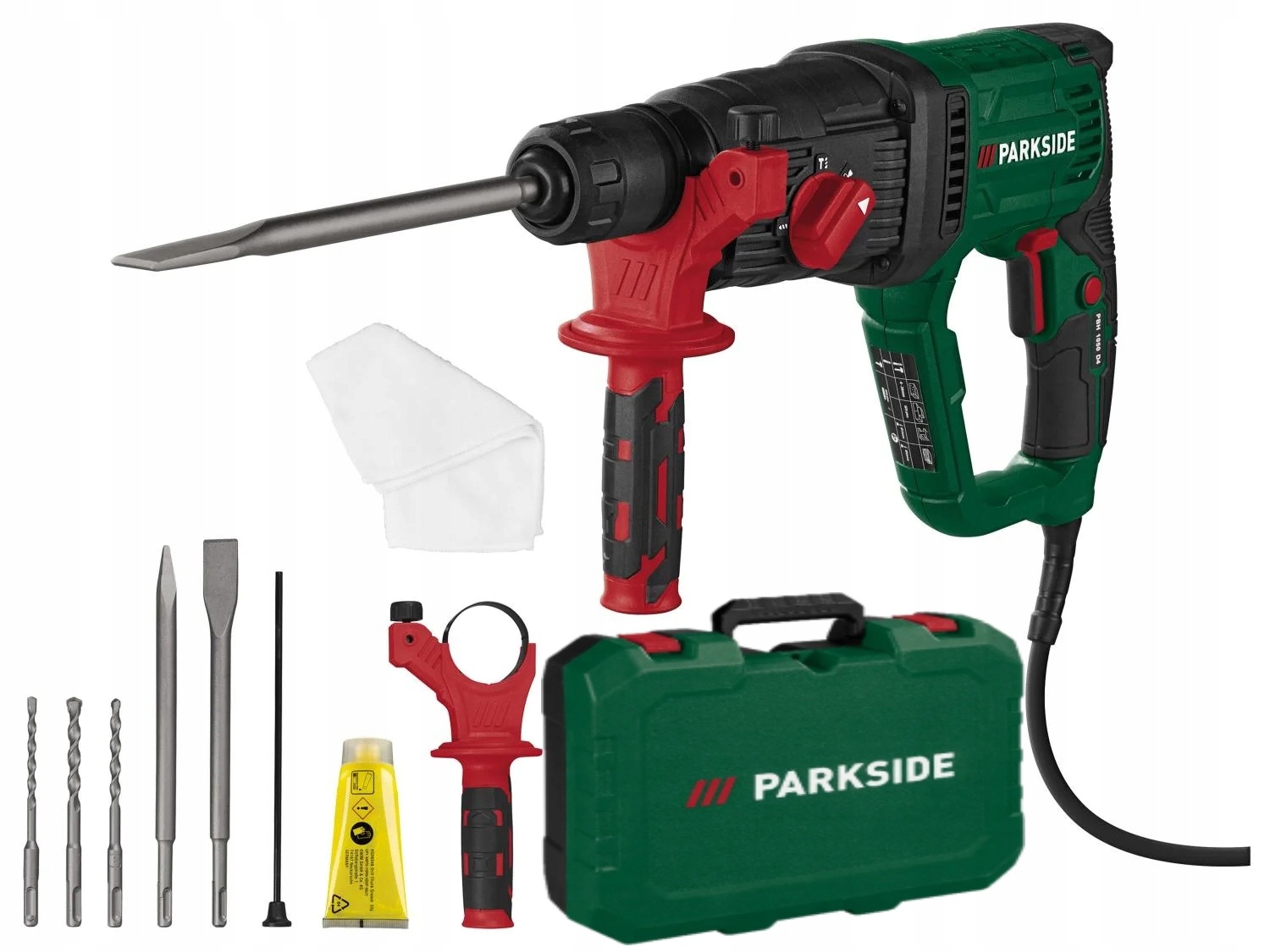 Příklepová vrtačka Parkside vrtací kladivo Pbh 1050 kladivo Sds Plus 3J Kufr