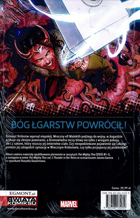 POTĘŻNA THOR tom 1: GRZMIĄCA KREW ISBN 97883281348865