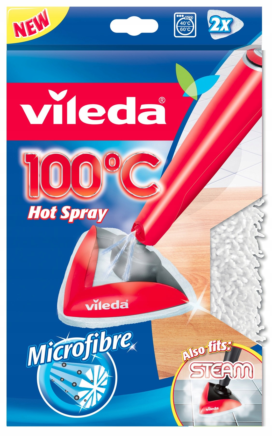 

Wkład do Mopa parowego Vileda Steam Hot Spray 2szt