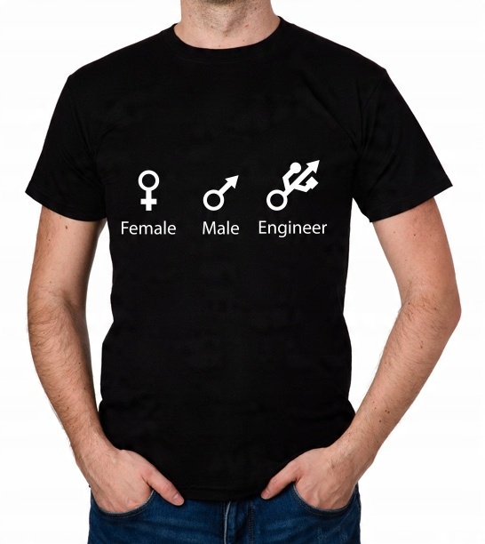 

koszulka Female Male Engineer prezent