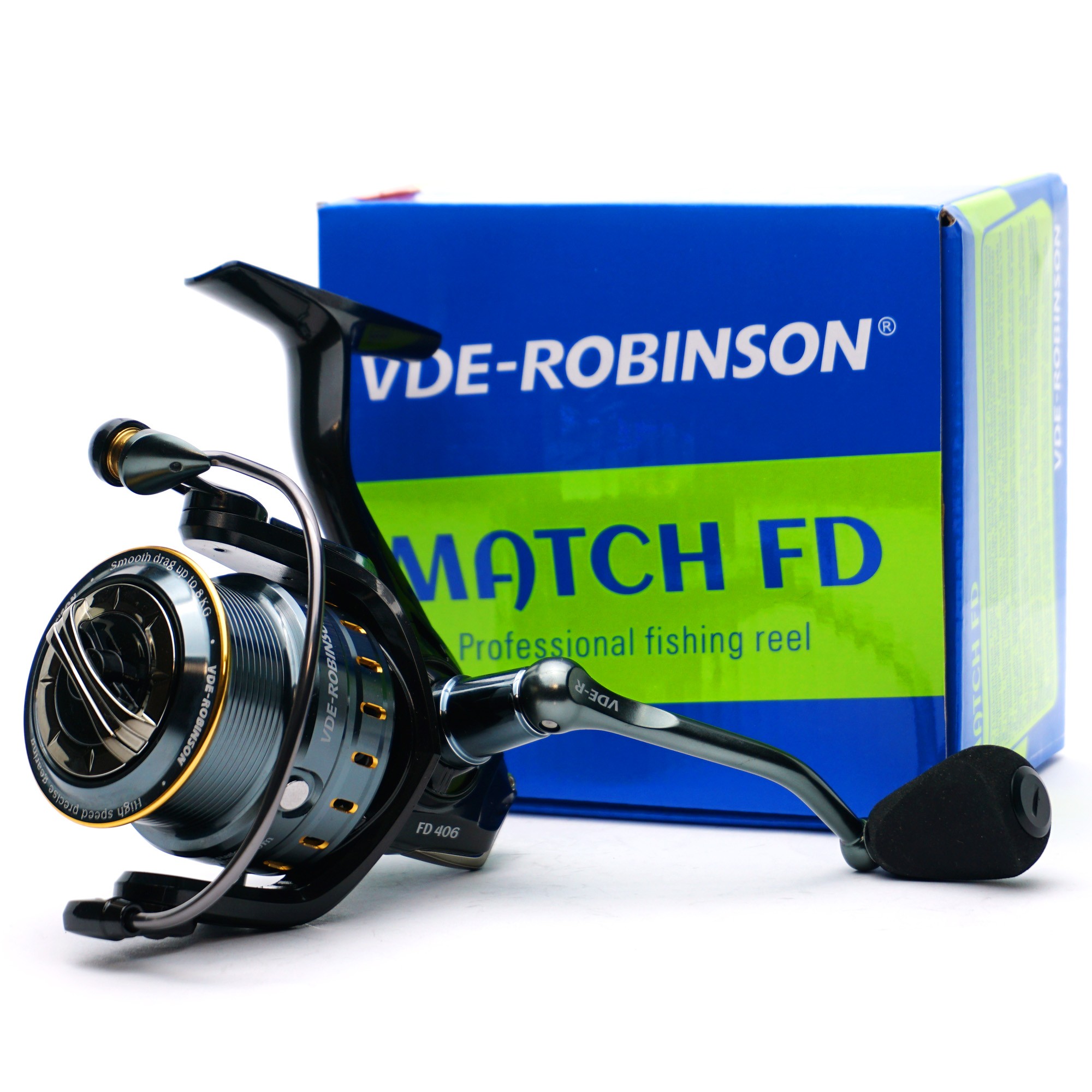 Naviják Vde-Robinson Match Fd 406 4000 na Feeder 278g Plynulý lehký chod