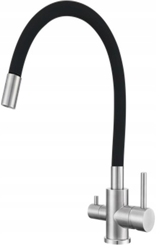 Kuchyňská baterie do dřezu s třícestným flexibilním kohoutkem pro vodní filtr Tanita