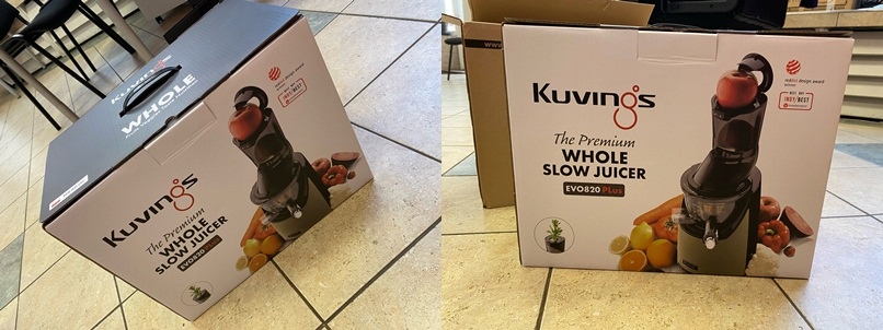 WYCISKARKA WOLNOOBROTOWA KUVINGS EVO820 PLUS do soków z owoców i warzyw Rodzaj pionowa