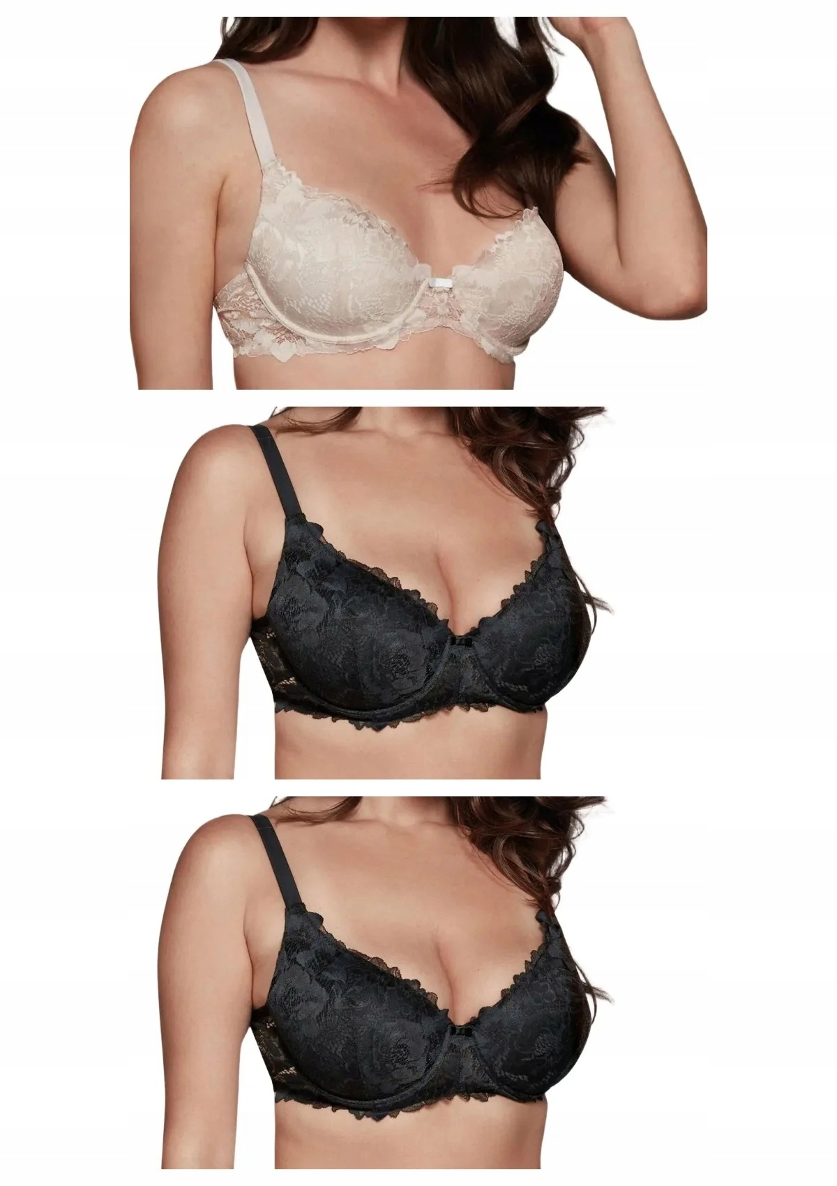 Lormar Comfy 401L podprsenka 3 ks 2x černá talco 90B