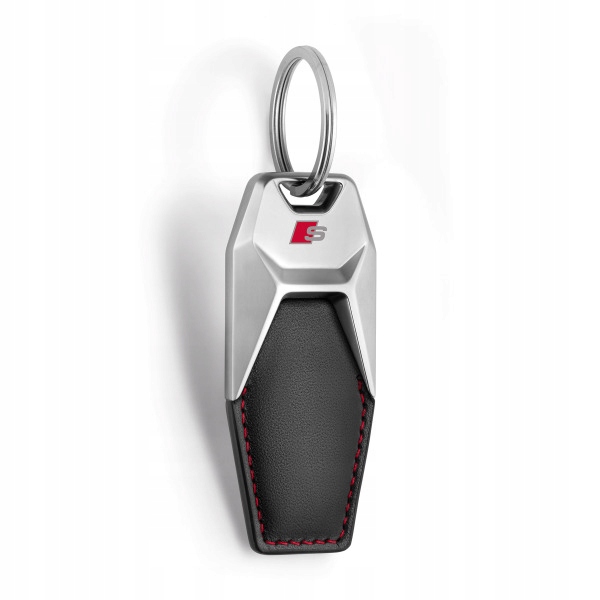 BRELOK BRELOCZEK DO KLUCZY SKÓRA AUDI LOGO S ASO KOLEKCJA AUDI ORYGINAŁ