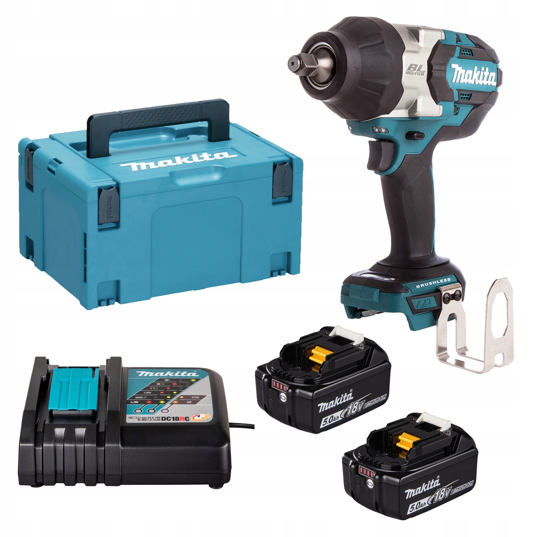 Rázový uťahovák bezkartáčový 18V 2x5Ah Bl Lxt 1/2 1200Nm Makita DTW1002RTJ