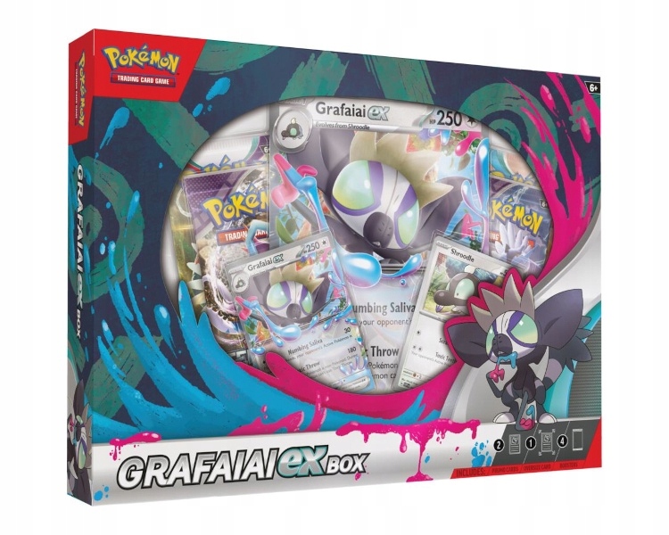 Zestaw oryginalnych kart Pokemon TCG: Grafaiai ex Collection Box