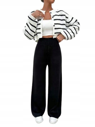 Shein Dámský Komplet S Dlouhými Kalhotami A Ležérním Svetrem 1_B