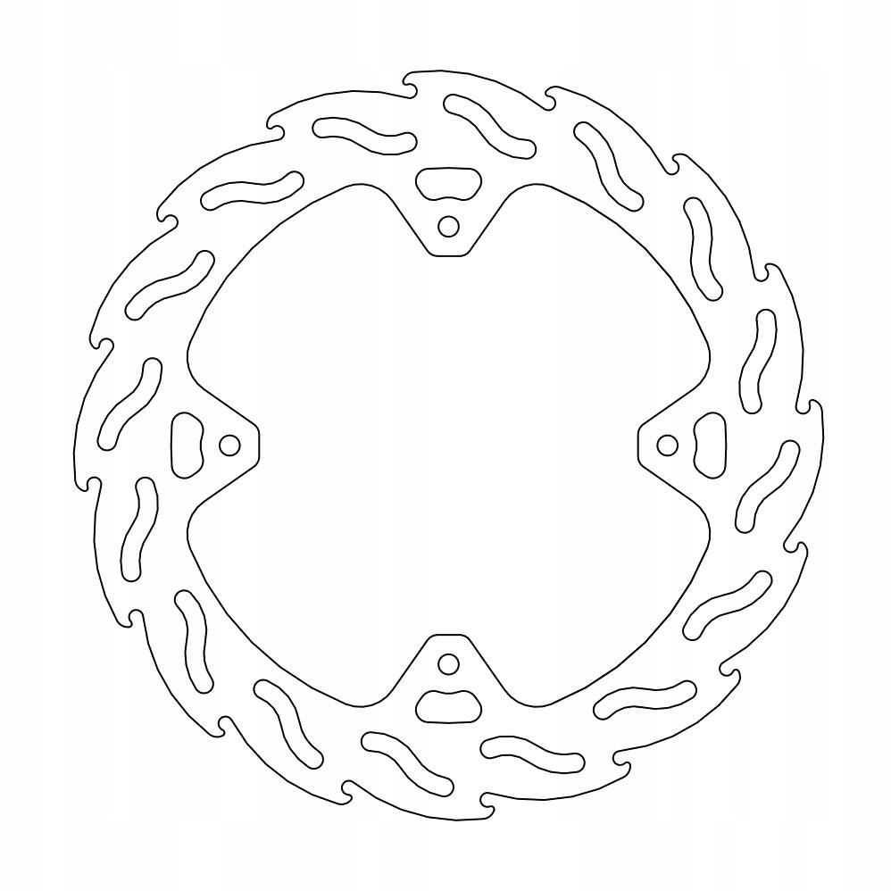 Moto-master Propagačný Brzdový Kotúč Zadný Flame 240 MM Honda Crf 250/450 '04