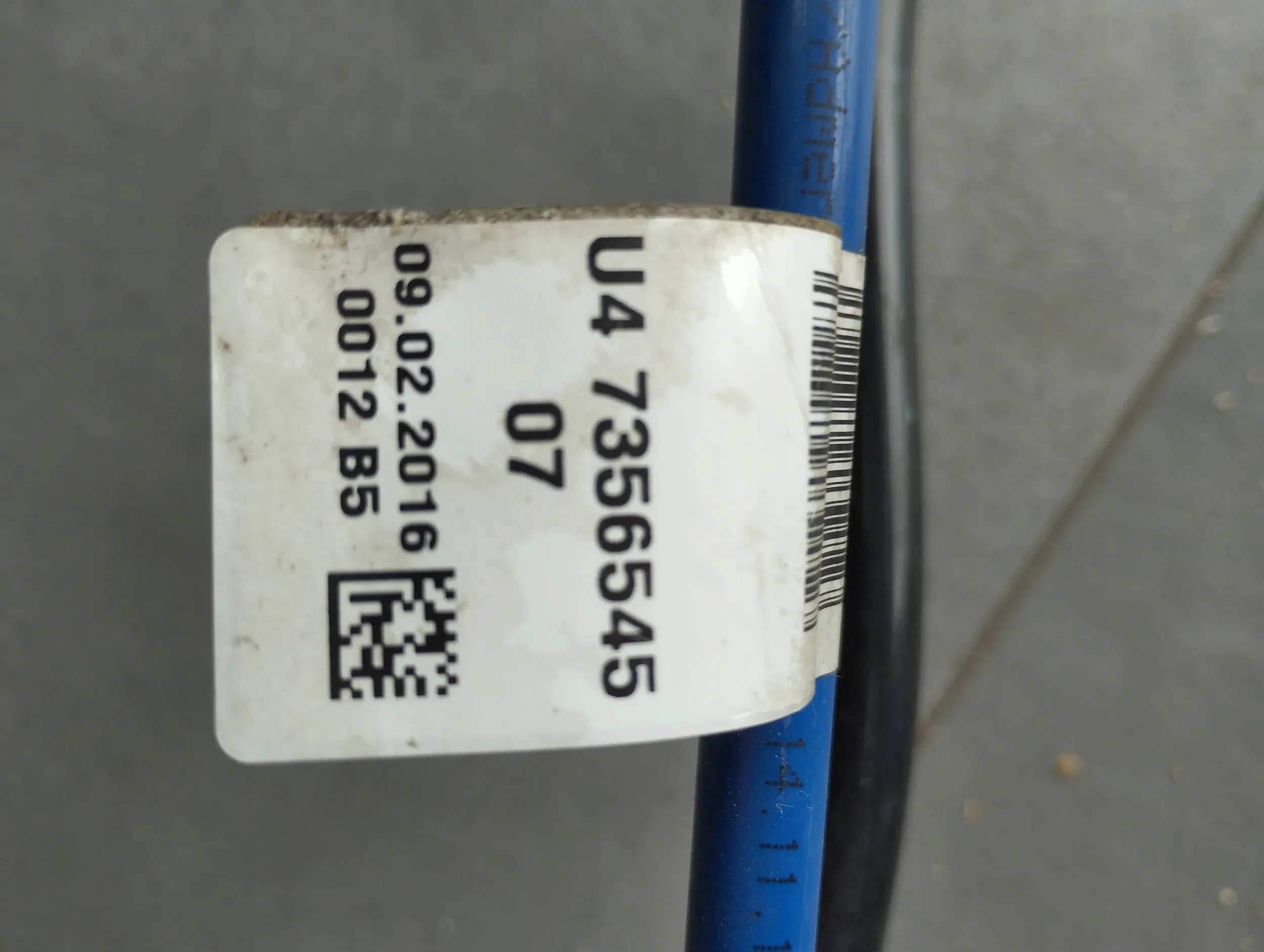 BMW 7 G11 Schlauch luft PRZEDMUCHOWY 7356545 7380195
