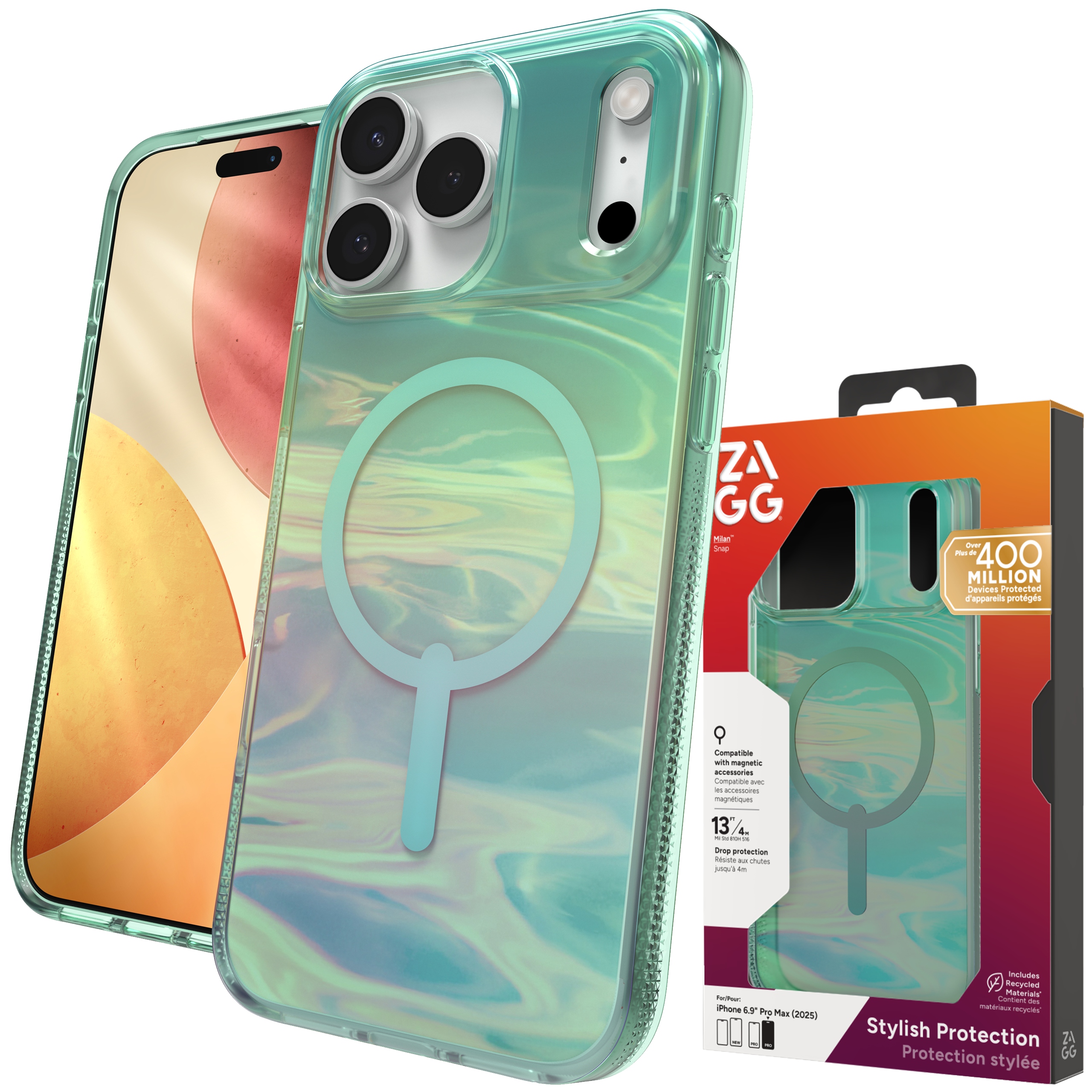 Zagg Milan Snap Case – Pouzdro s MagSafe pro iPhone 17 Pro Max Kryt