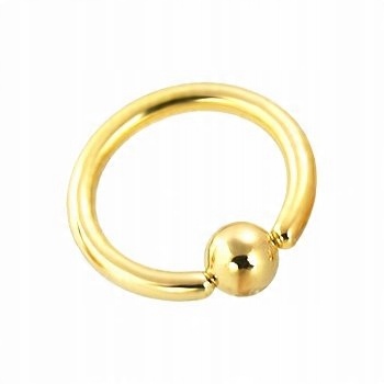 

Kółko złote z kulką 1,2mm/12mm/4mm stal 316l