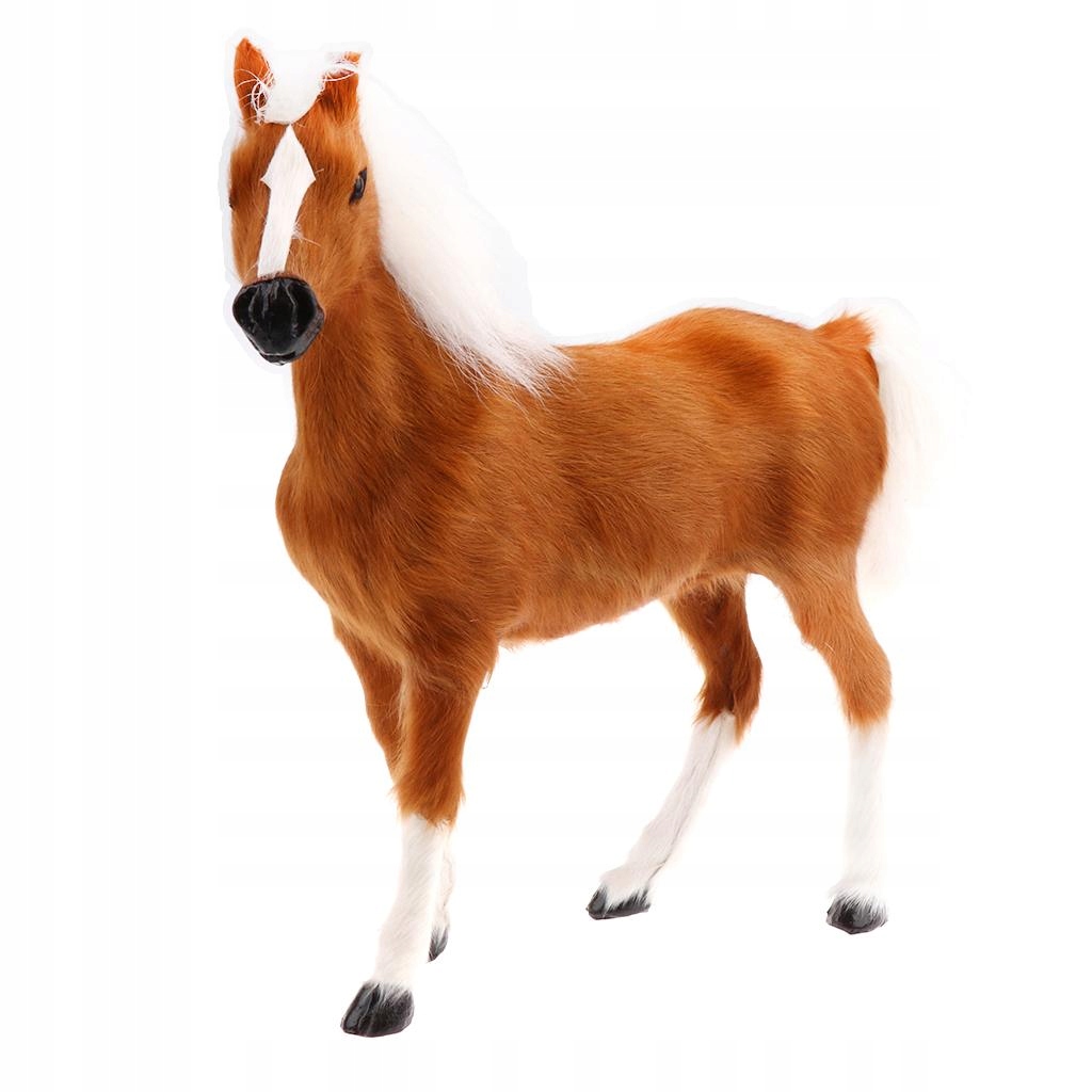 Realistic simulation of a plush stuffed horse