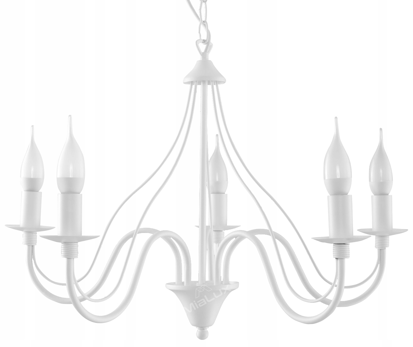 

Lampa Wisząca Verona 5 Biała Żyrandol Sufitowy Led