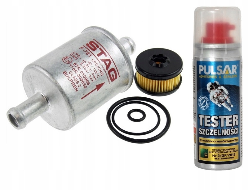 KOMPLET FILTRÓW AC STAG BULPREN 12/12 mm VALTEK ORINGI + TESTER