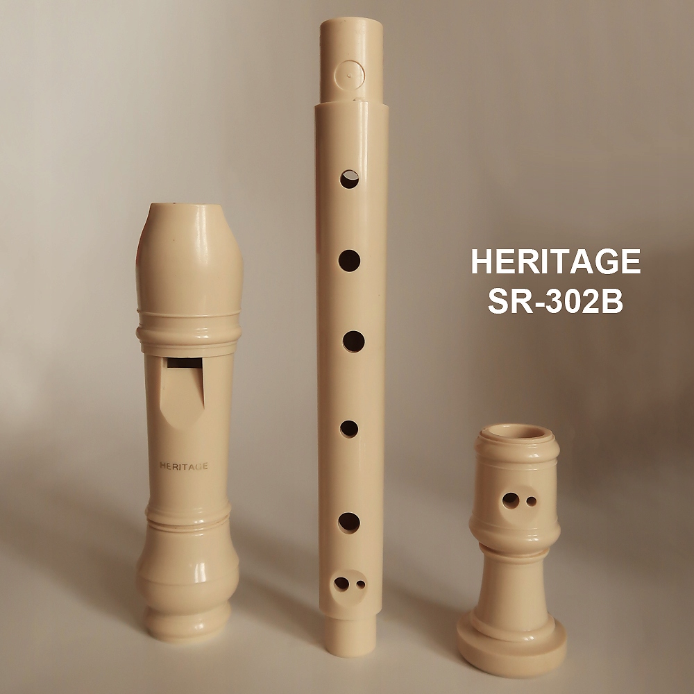 Flet sopranowy prosty barokowy SR-302B Heritage Kolor beżowy