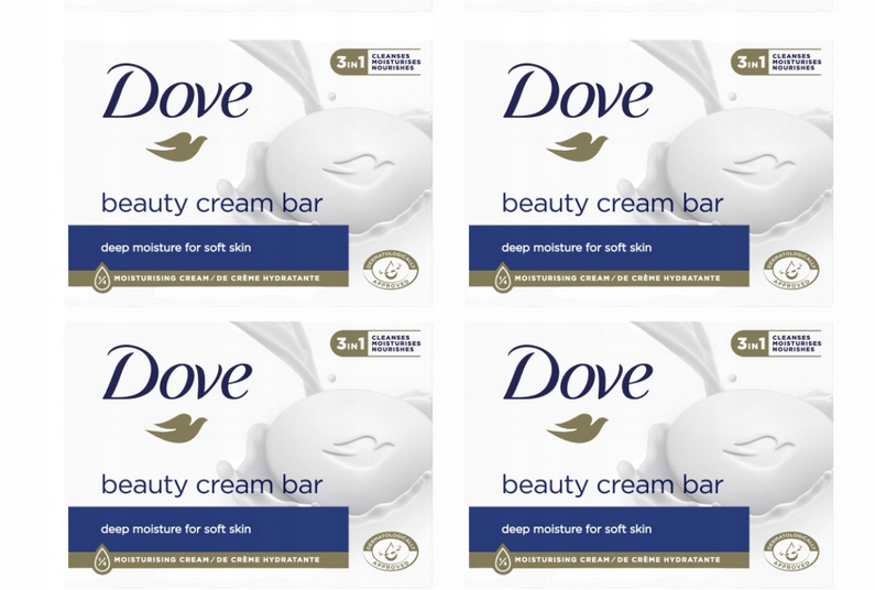 

Dove Mydła w Kostce Beauty Cream Bar 4x90g