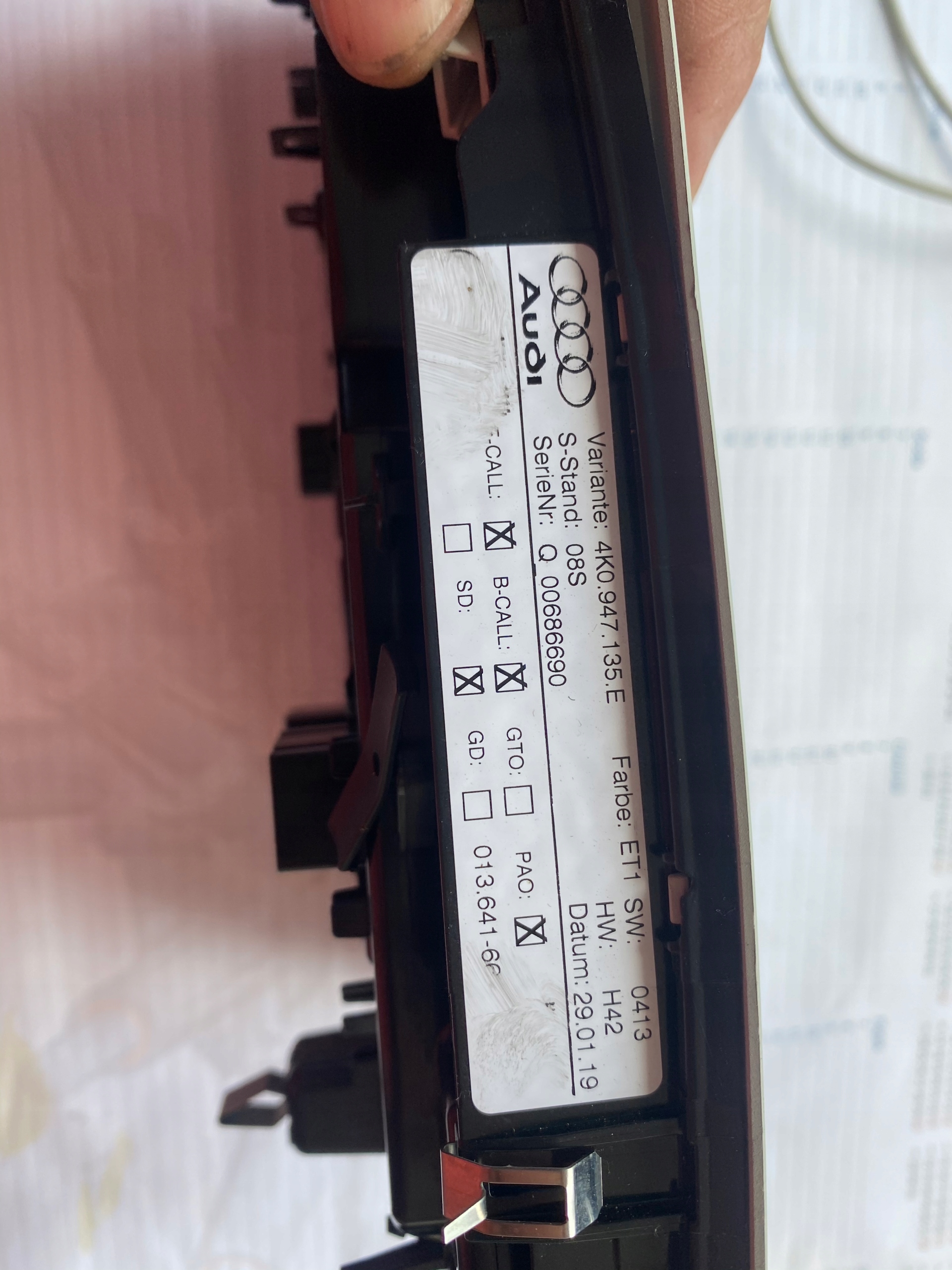 Audi A6 A7 C8 Lampka Podsufitki 4k0947135 E Producent części Audi OE