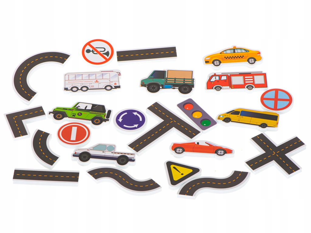 Zabawka do kąpieli wanny piankowe ulica autka Marka Ikonka