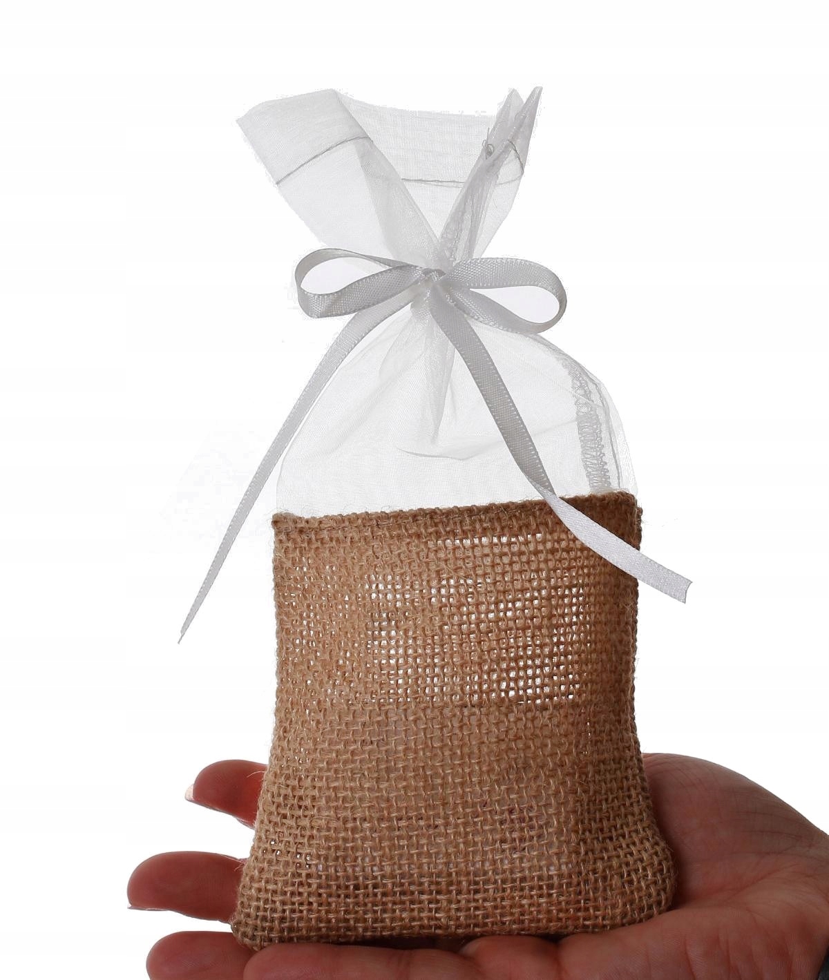 

woreczek z organzy i juty