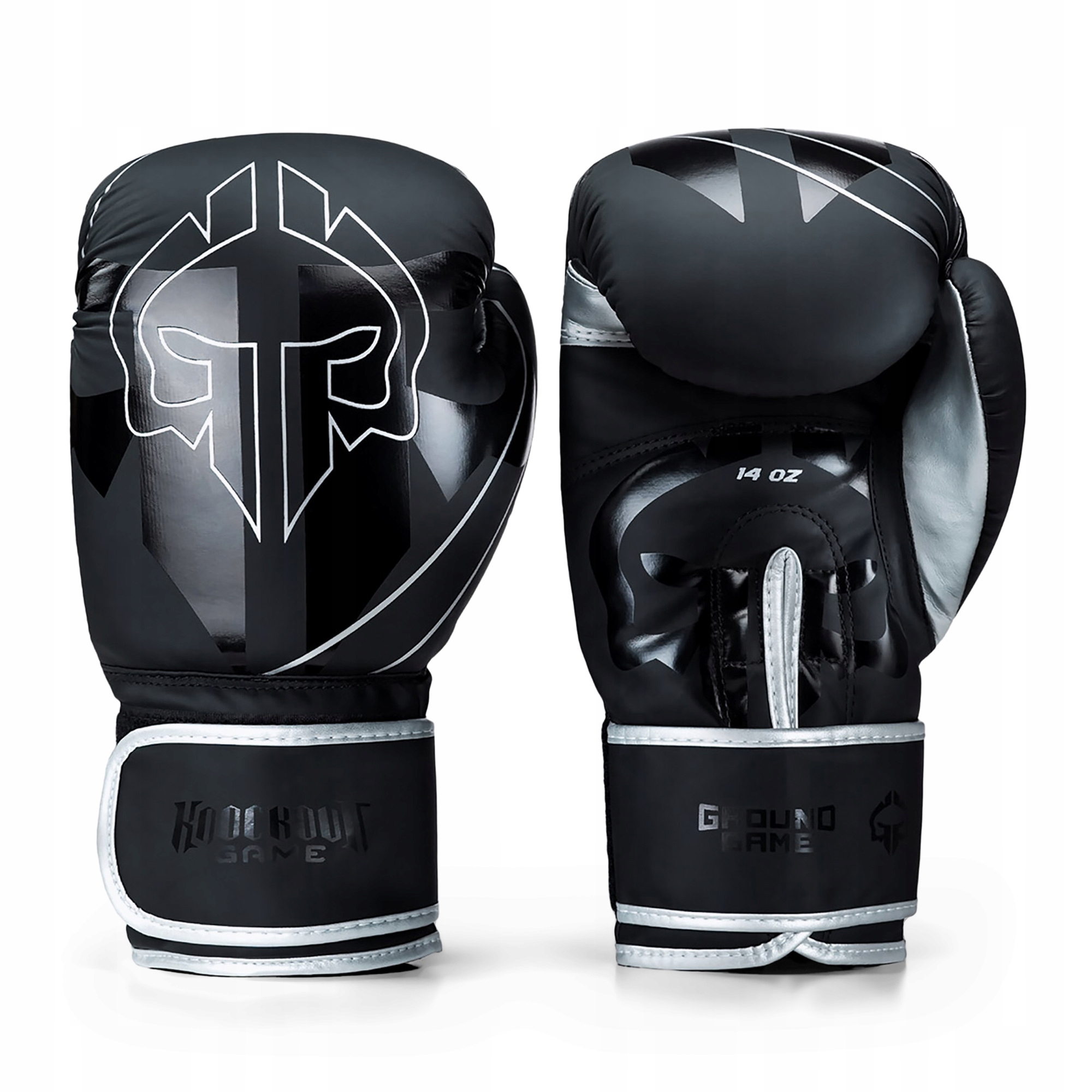 Boxerské rukavice Ground Game Logo 3.0 černé 16 oz
