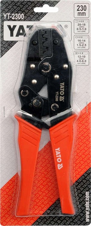 PRASKA ZACISKARKA DO KONEKTORÓW 0,5 - 6,0mm YATO Model YT-2300