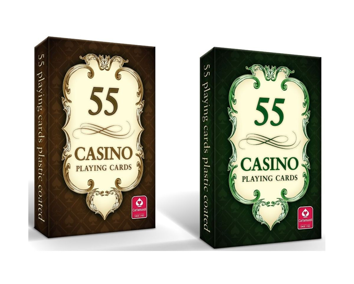 Karty do WSPÓLNEJ GRY KARCIANKA Fajna na IMPREZĘ CASINO 55 Talia Kart Super Czas rozgrywki Dłuższy niż 2 godziny