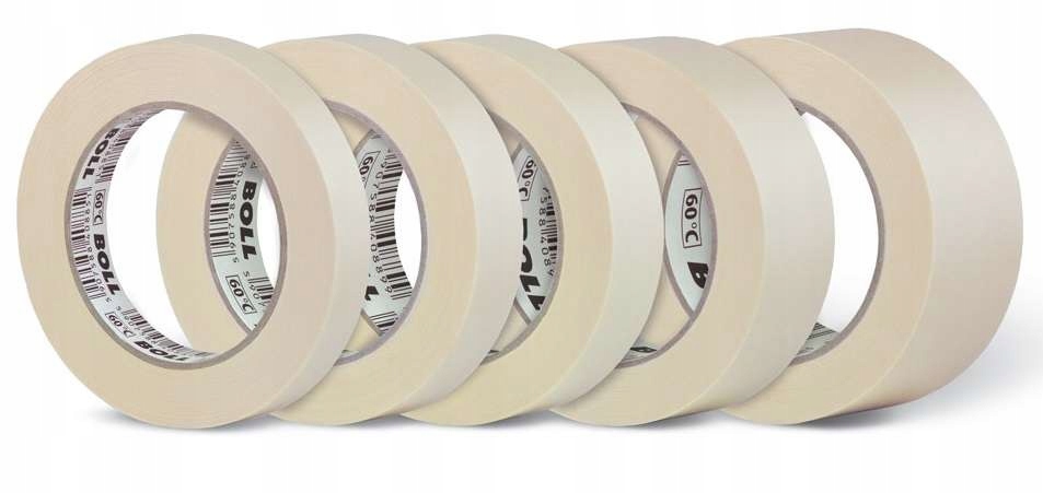 BOLL TAŚMA PAPIEROWA LAKIERNICZA DO 60°C 25MM 50M