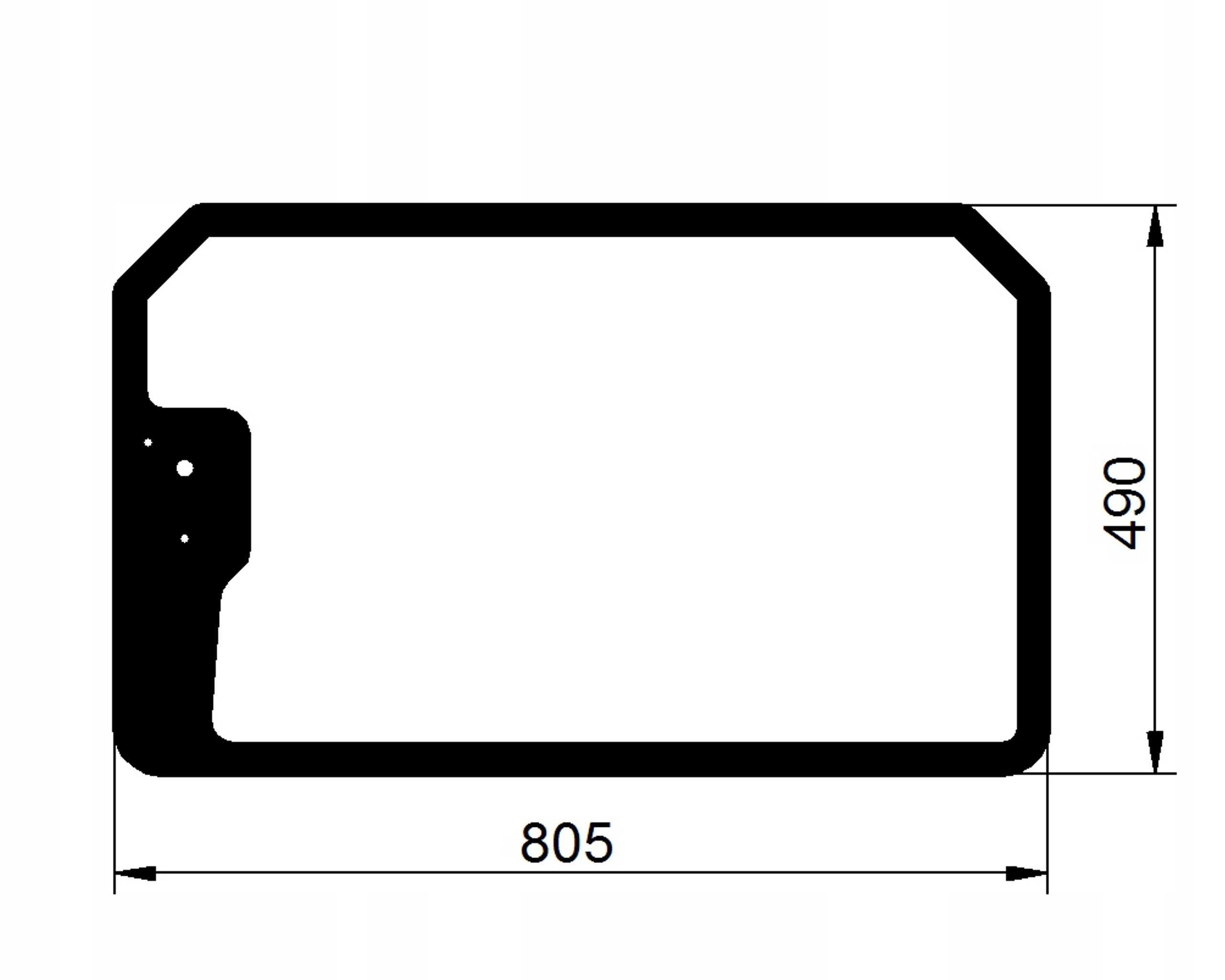 sklo teleskopický nakladač Jcb zadní 827/80232