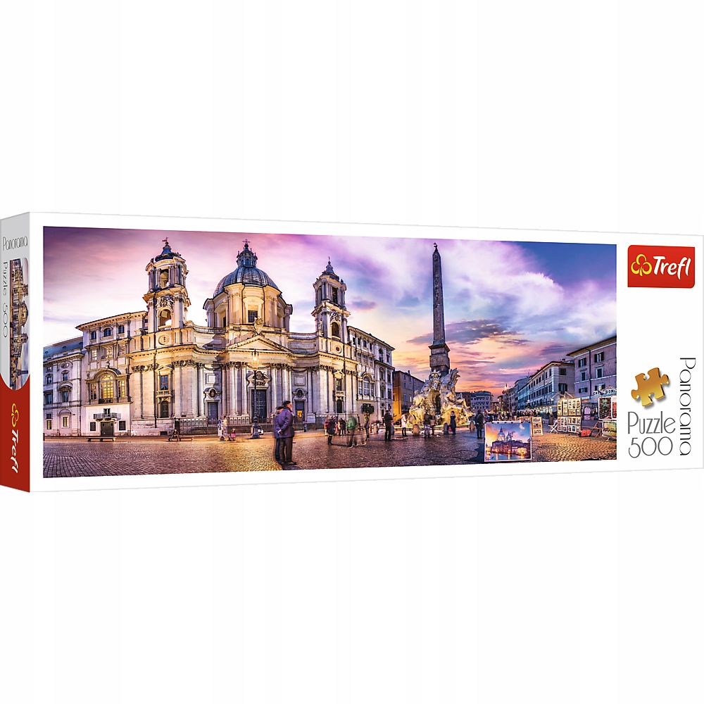 

Puzzle 500el. Panorama Piazza Navona, Rzym