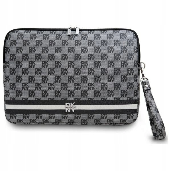 Pouzdro na notebook Dkny Sleeve Checkered Pattern Printed Stripes 14" č