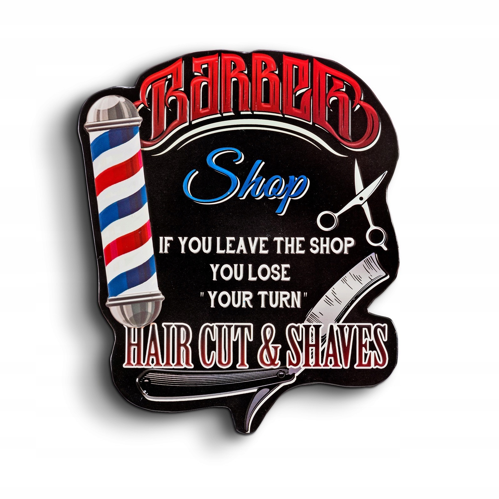 Вывеска 38 x 30, Парикмахерская, США хит подарок
