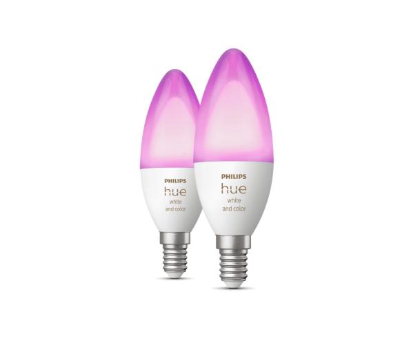 Inteligentne żarówki Philips Hue White and Color LED 4 W E14 2 sztuki EAN (GTIN) 8719514356719