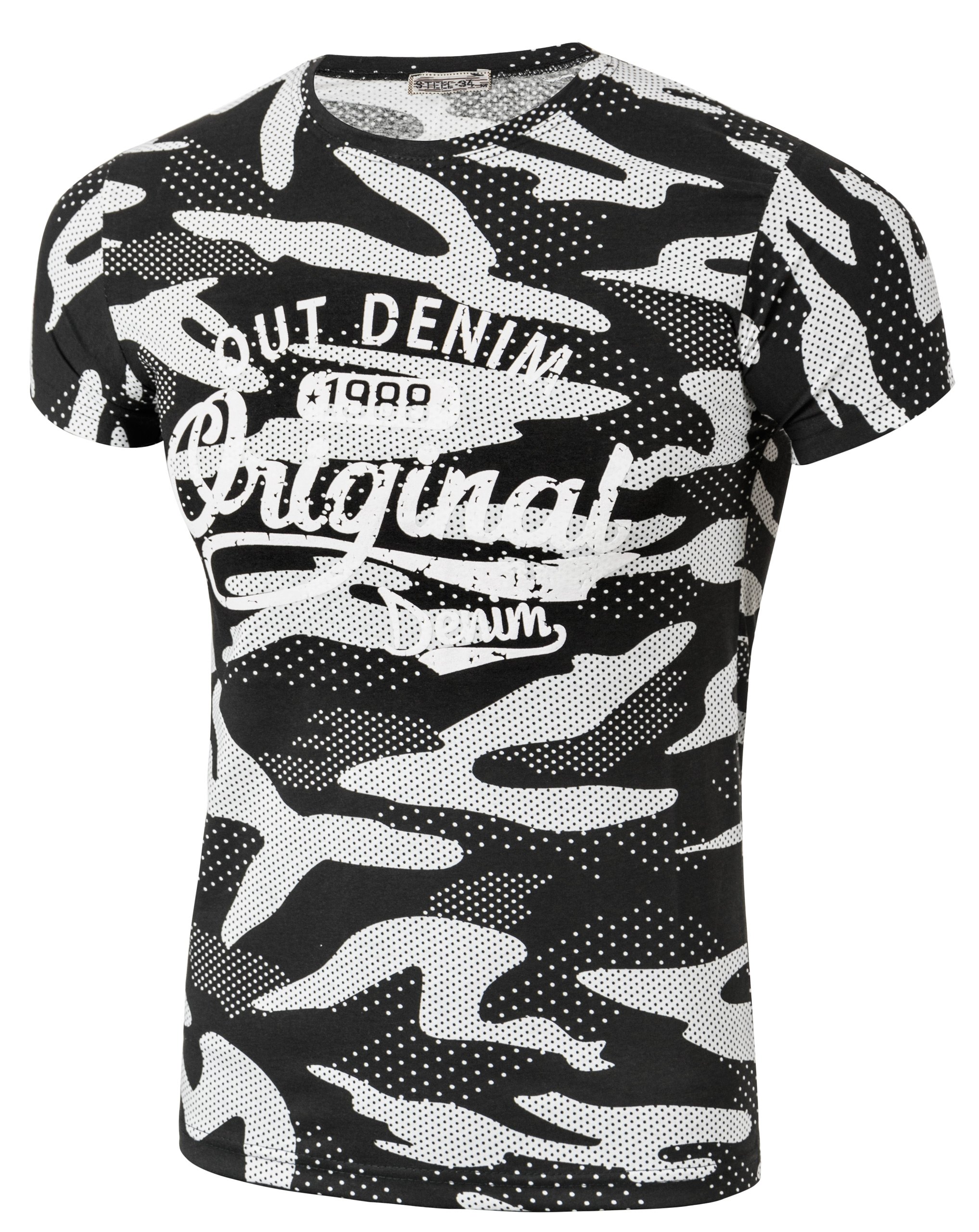 

Wojskowa Koszulka Moro Kamuflaż Tshirt Steel 03 XX