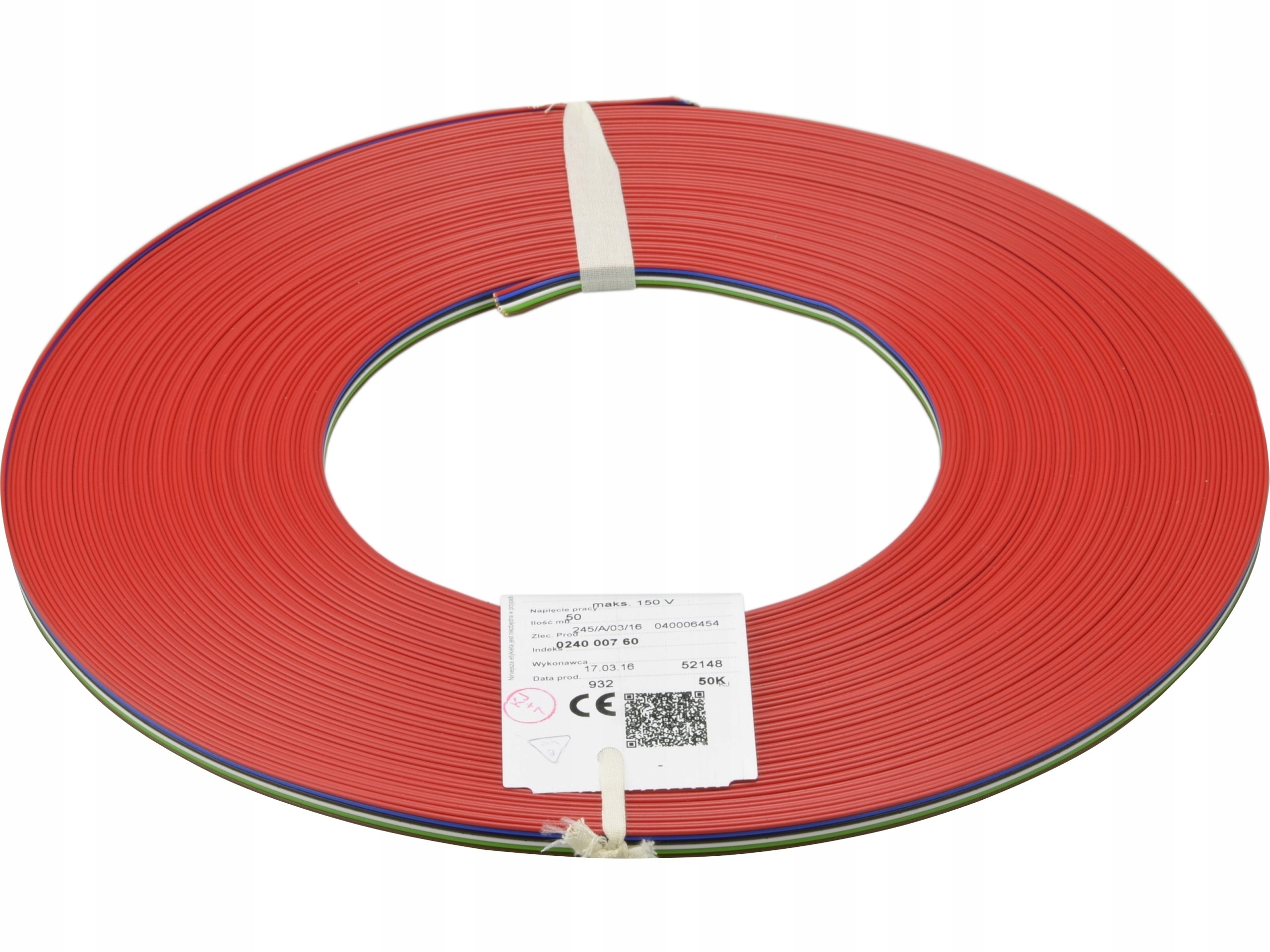 Kábel páskový 150V Tlwy 6x0,35 50 m 0240 007 89