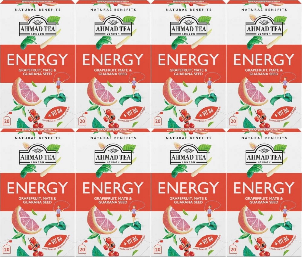Herbata Ahmad Tea Energy Healthy Benefit 8x20szt
