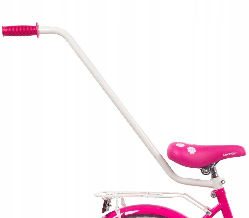 Rowerek dziecięcy Mexller 16 cali Village Rower dla dziewczynki + prowadnik Rama Stalowa