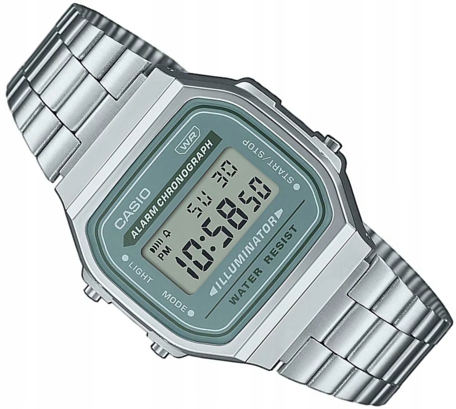 Originální Hodinky Casio A168WA-3A Vintage Unisex Digitální S Podsvícením