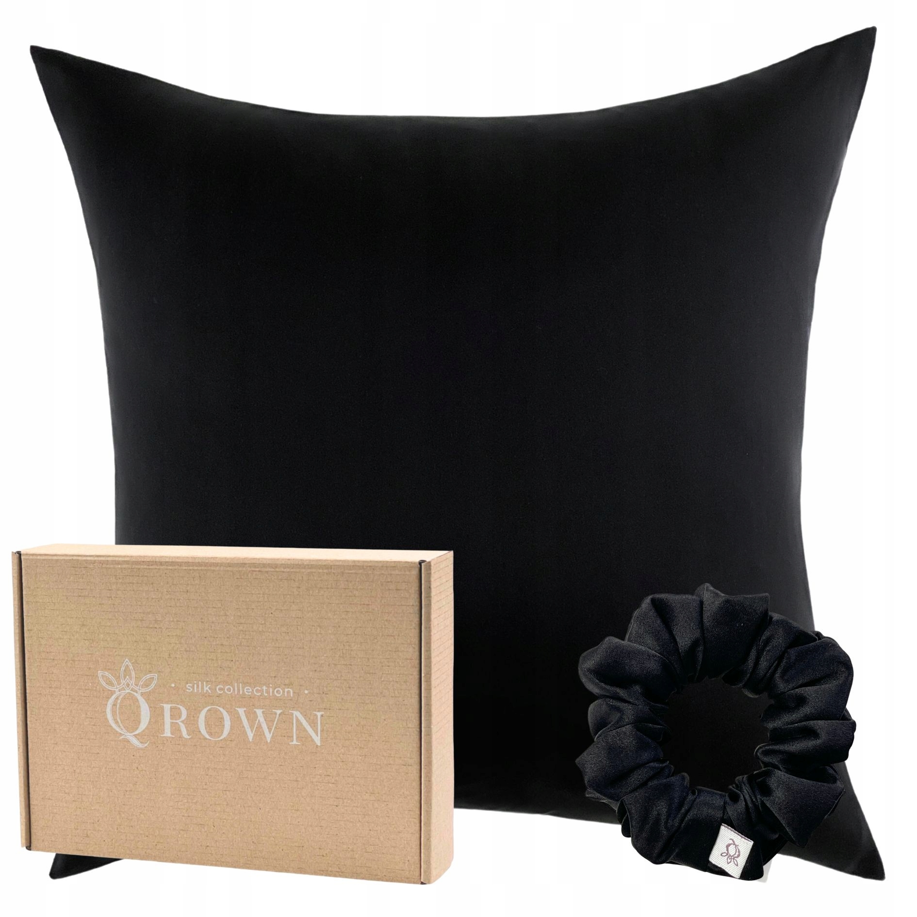 Poszewka Jedwabna 40x40 z Bawełną, Jedwabna Gumka