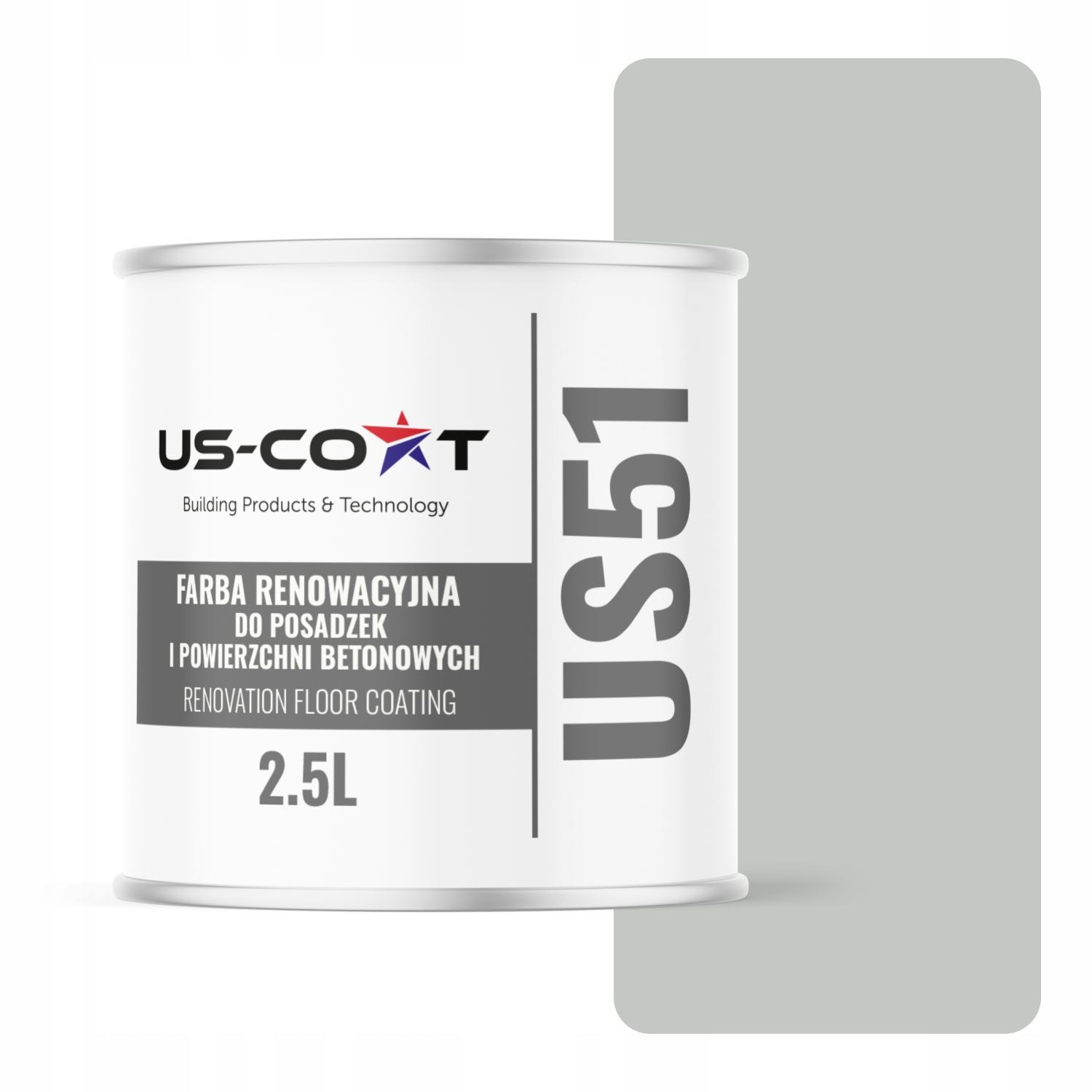 Farba Na Renováciu Betónových Podláh Garáže Šedá Svetlo RAL7035 Lesk 2,5 L