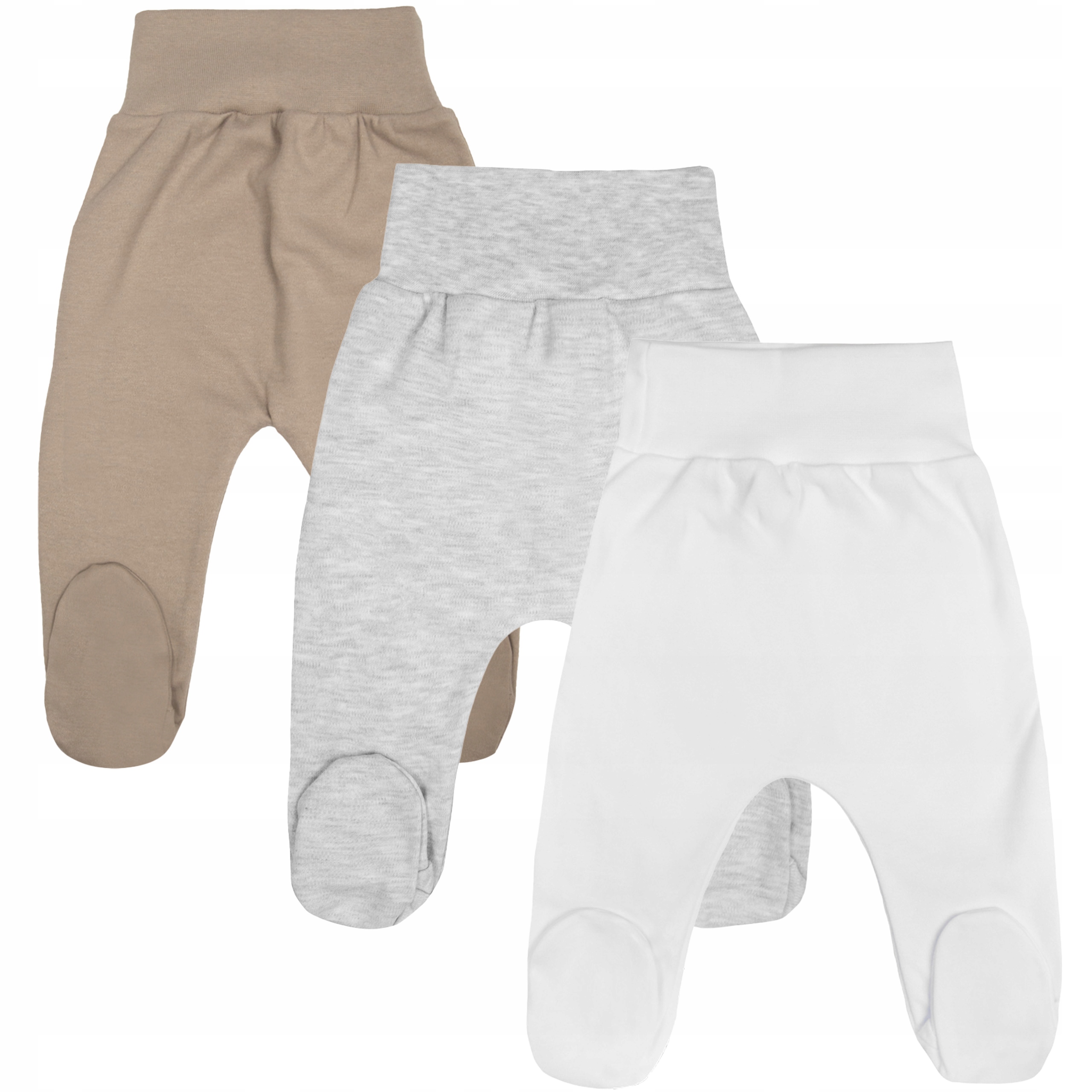 

3-pak Półśpiochy dla noworodka Bezuciskowe 56