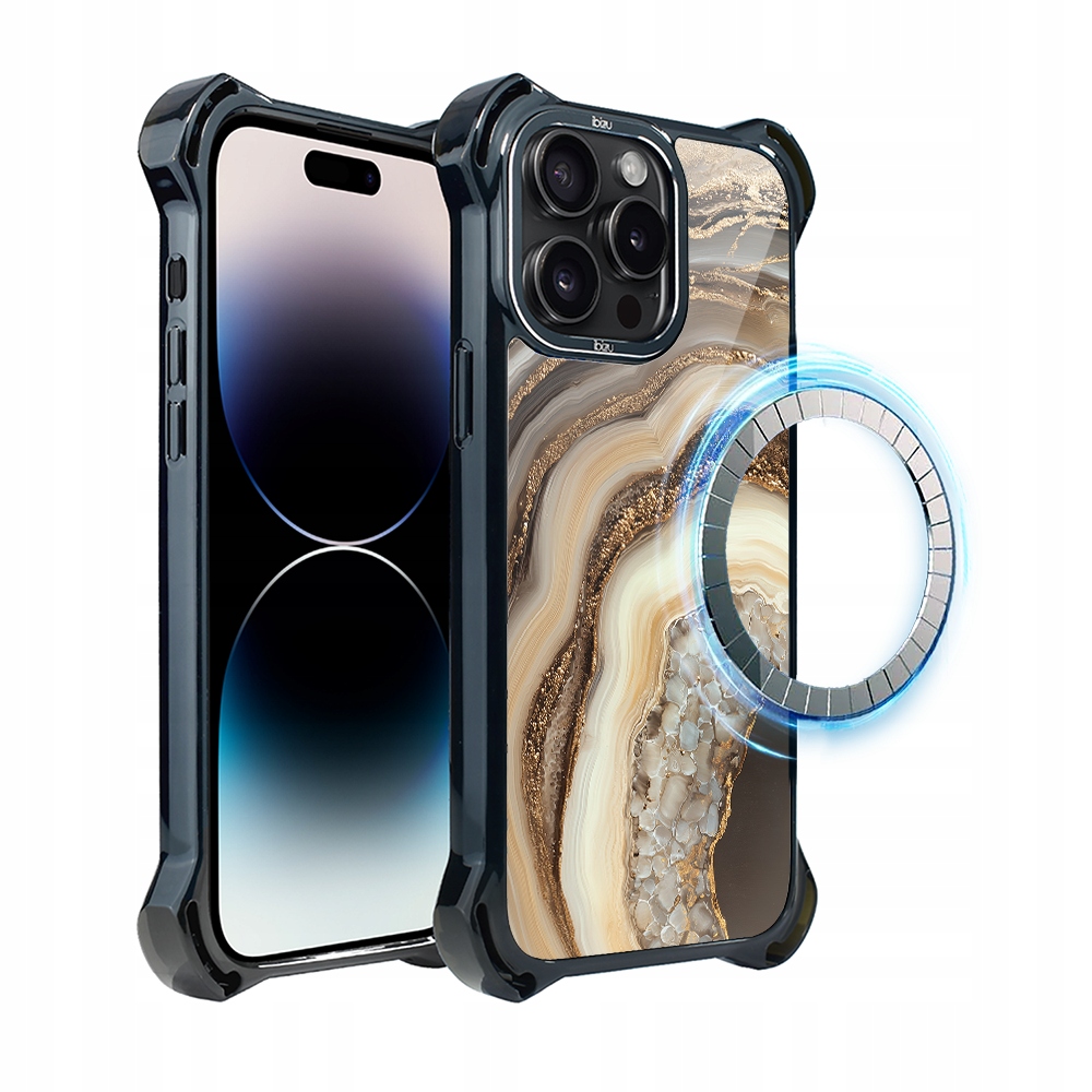 Pouzdro pro iPhone 14 Pro Ibizu DropGuard Ultra s MagSafe, Medový achát