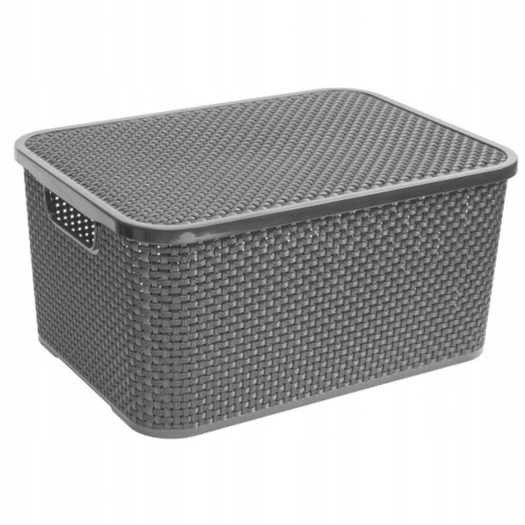 Koszyk ratan. BranQ 19L antracyt pok1724