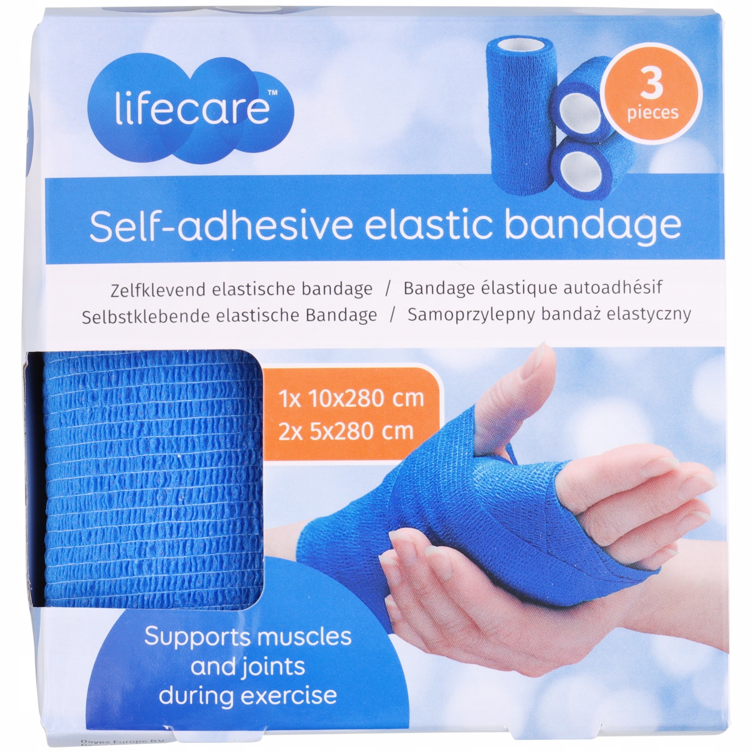 

Samoprzylepny Bandaż Elastyczny Lifecare 3 Szt.