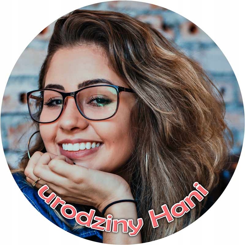 OPŁATEK na tort z twoim WŁASNYM ZDJĘCIEM i napisem Marka bez marki