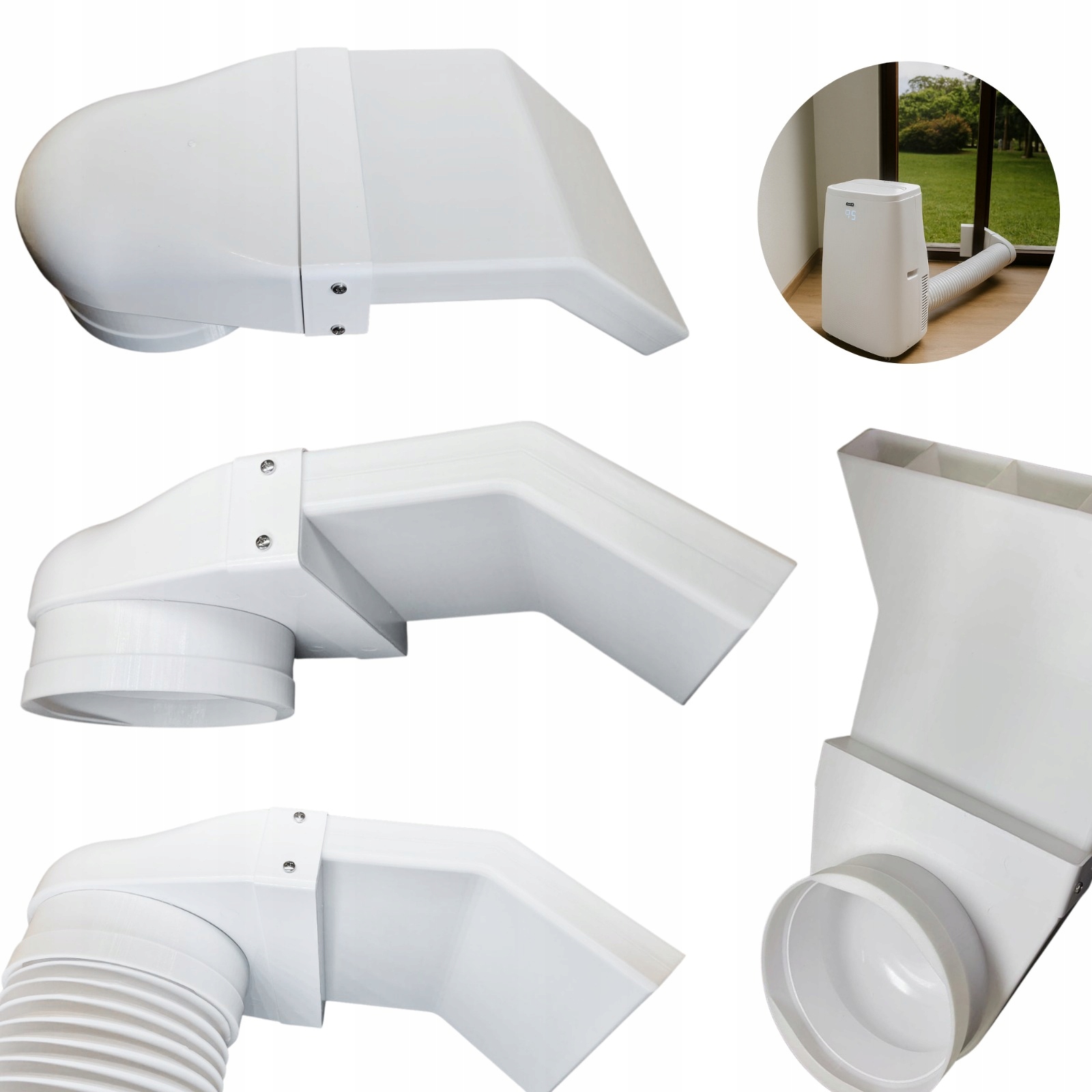 Univerzální okenní adaptér trubky pro mobilní klimatizaci 15 Koncovka