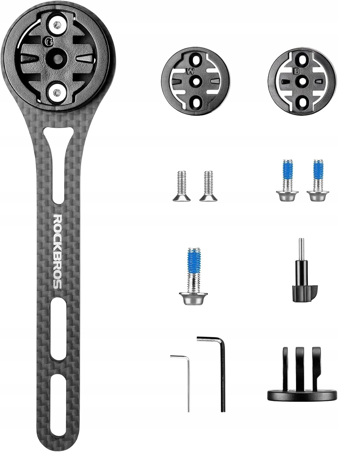 Rockbros Uchwyt na Komputer Rowerowy Aero do Garmin Wahoo Bryton Kamery