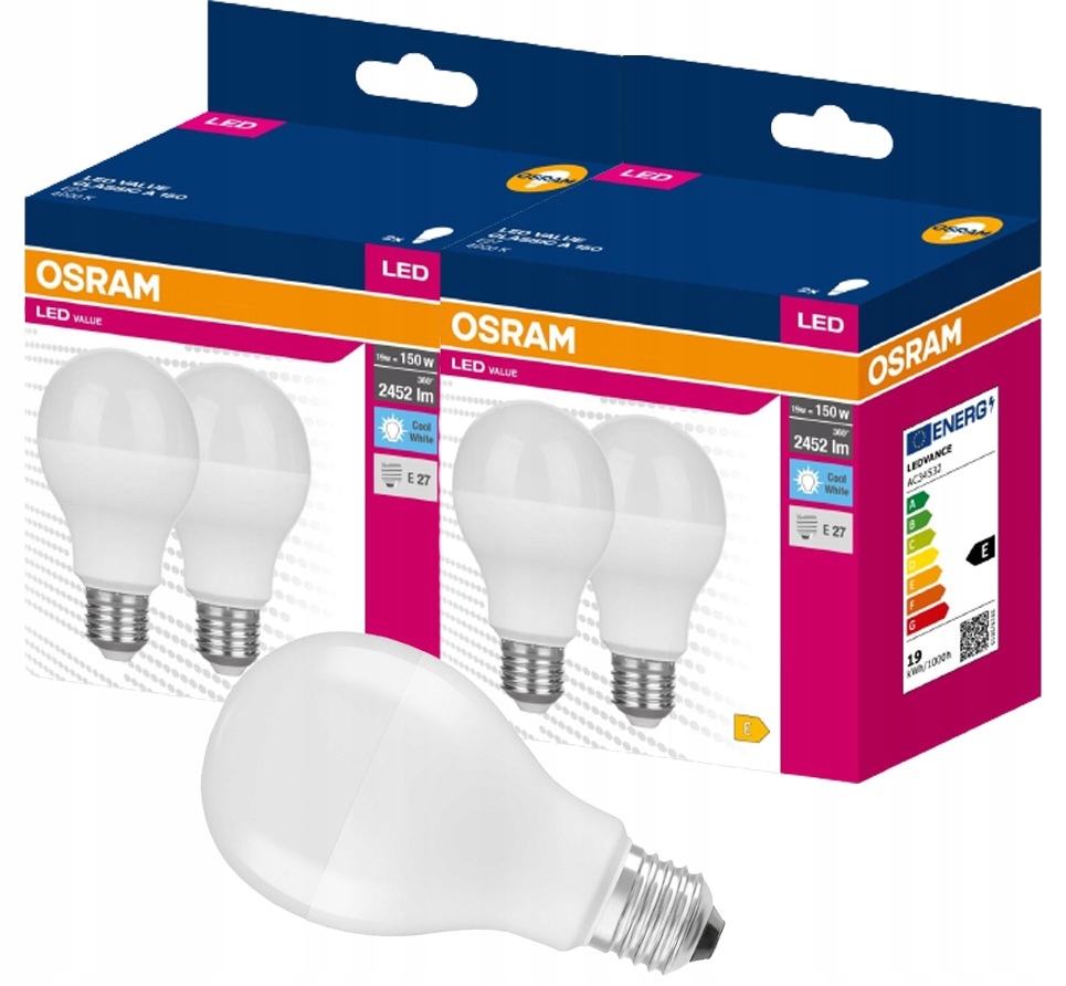 

4 x Osram żarówka Value Led 19W 150W E27 4000K