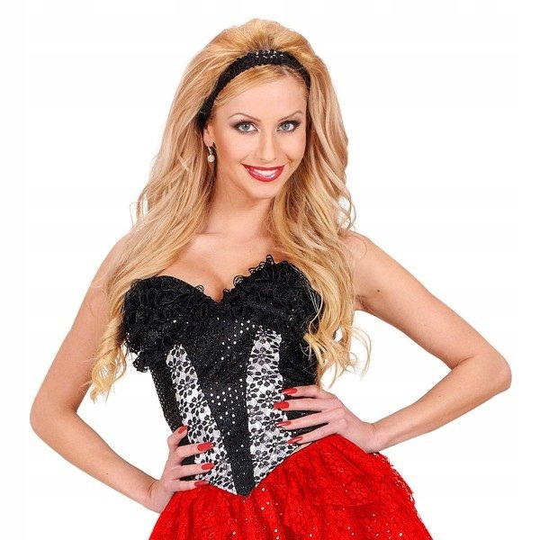 Flitrový korzet flitry Kostým Karneval XL