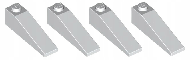 

Lego skos 1x4 biały 4 szt. 60477 Nowy